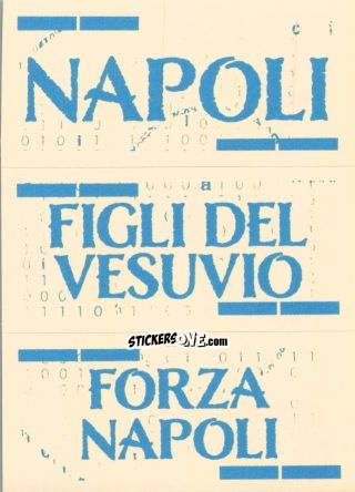Sticker Slogan Napoli - Calciatori 2024-2025 n. SL15 - Panini