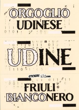 Sticker Slogan Udinese - Calciatori 2024-2025 n. SL19 - Panini