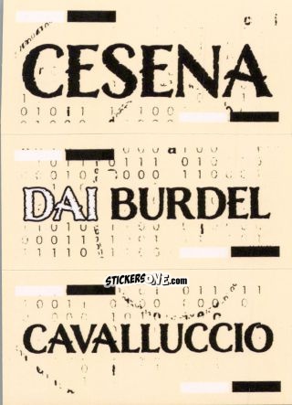 Sticker Slogan Cesena