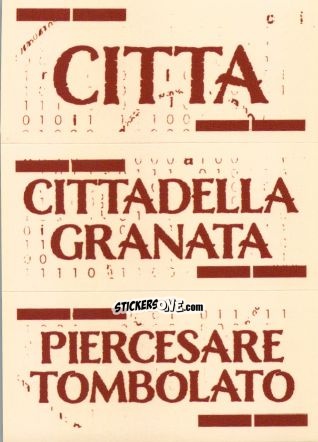 Sticker Slogan Cittadella