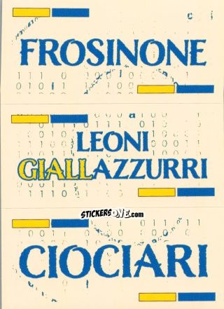Sticker Slogan Frosinone - Calciatori 2024-2025 n. SL29 - Panini