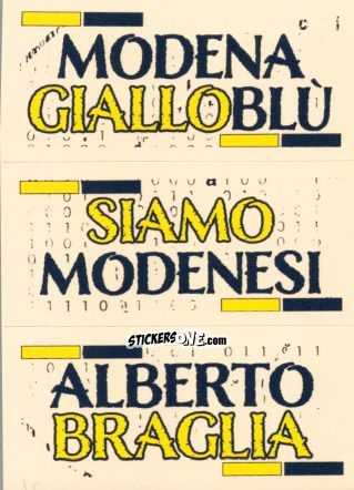 Sticker Slogan Modena - Calciatori 2024-2025 n. SL32 - Panini
