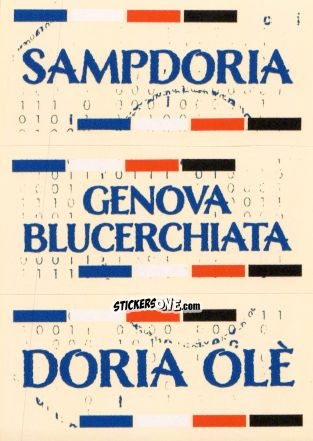 Sticker Slogan Sampdoria - Calciatori 2024-2025 n. SL37 - Panini