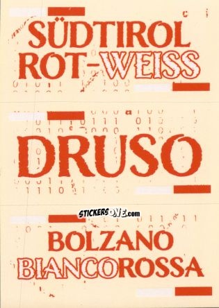 Sticker Slogan Sudtirol - Calciatori 2024-2025 n. SL40 - Panini