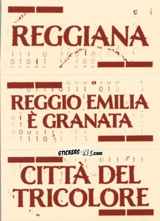 Sticker Slogan Reggiana