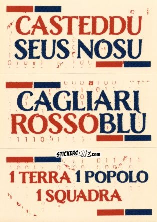 Sticker Slogan Cagliari - Calciatori 2024-2025 n. SL3 - Panini