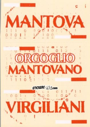 Sticker Slogan Mantova