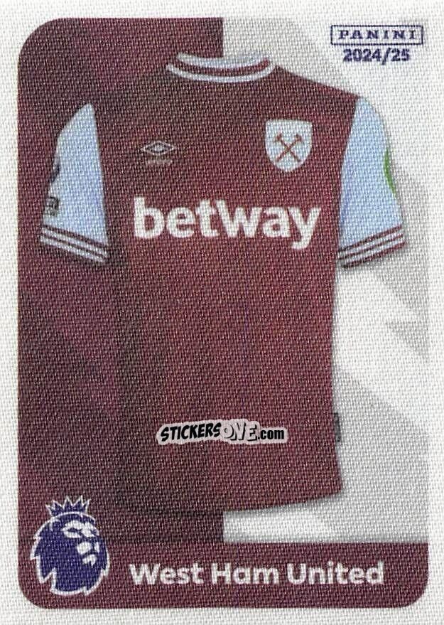 Figurina Shirts West Ham United - English Premier League 2024-2025
 n. 21 - Panini