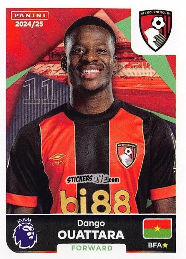 Sticker Dango Ouattara - English Premier League 2024-2025
 n. 41 - Panini