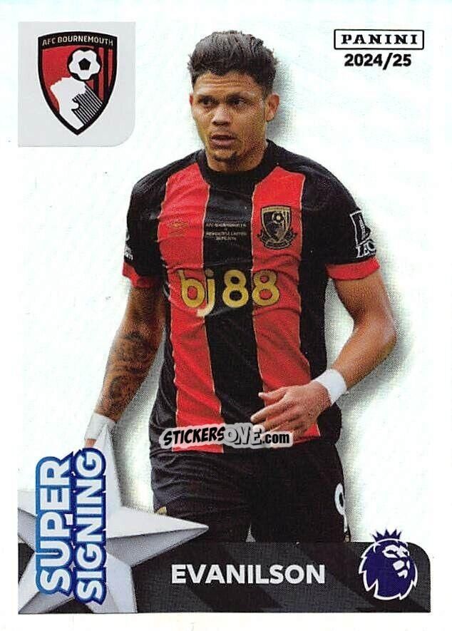 Figurina Evanilson (Super Signing) - English Premier League 2024-2025
 n. 51 - Panini