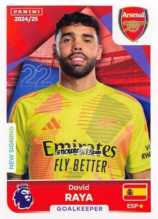 Sticker David Raya - English Premier League 2024-2025
 n. 53 - Panini