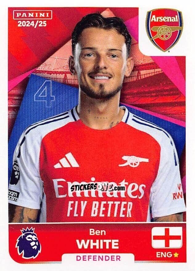 Figurina Ben White - English Premier League 2024-2025
 n. 60 - Panini