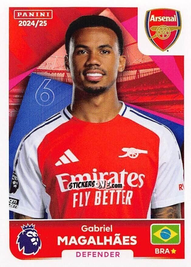 Sticker Gabriel Magalhães - English Premier League 2024-2025
 n. 61 - Panini