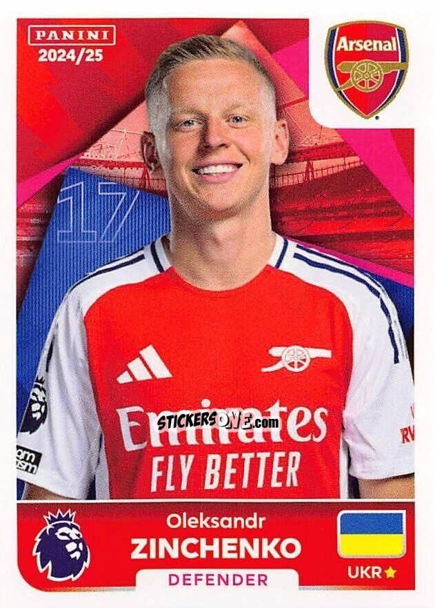 Figurina Oleksandr Zinchenko - English Premier League 2024-2025
 n. 62 - Panini
