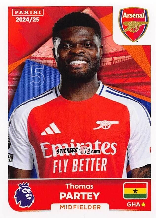 Sticker Thomas Partey - English Premier League 2024-2025
 n. 65 - Panini