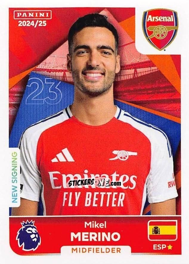 Sticker Mikel Merino - English Premier League 2024-2025
 n. 68 - Panini