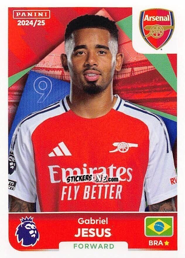 Sticker Gabriel Jesus - English Premier League 2024-2025
 n. 71 - Panini