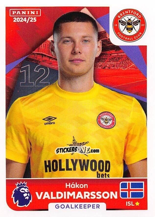 Sticker Hákon Rafn Valdimarsson - English Premier League 2024-2025
 n. 112 - Panini