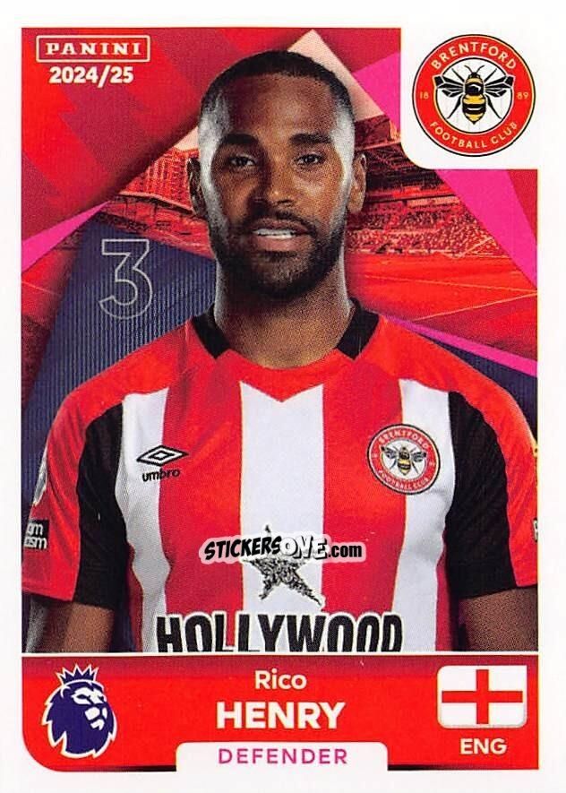 Cromo Rico Henry - English Premier League 2024-2025
 n. 117 - Panini