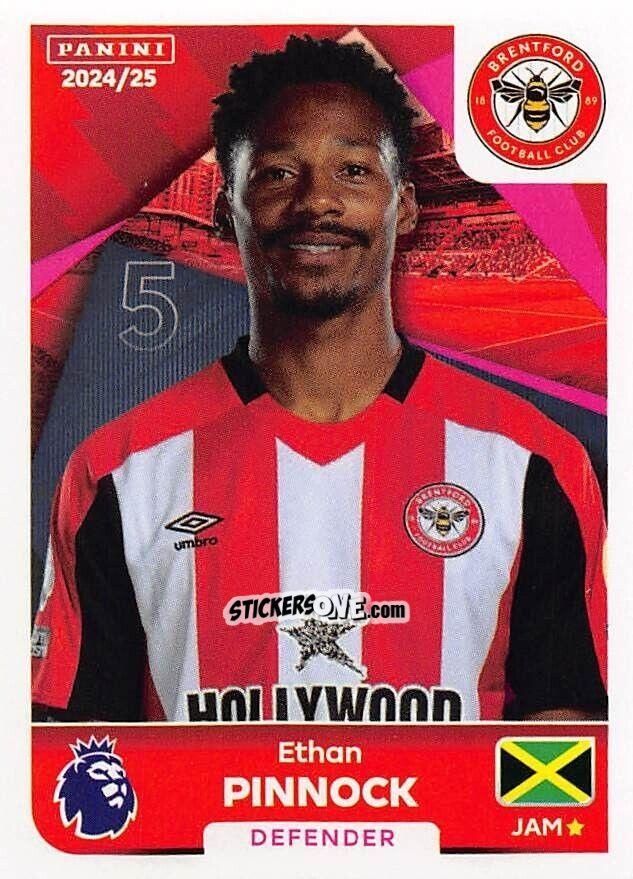 Sticker Ethan Pinnock - English Premier League 2024-2025
 n. 119 - Panini