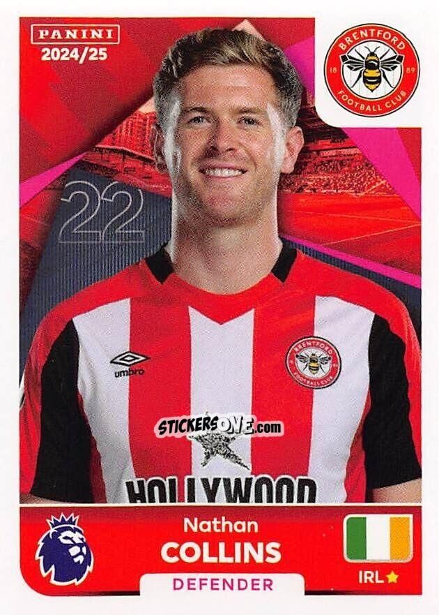 Sticker Nathan Collins - English Premier League 2024-2025
 n. 120 - Panini