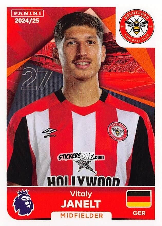 Sticker Vitaly Janelt - English Premier League 2024-2025
 n. 127 - Panini