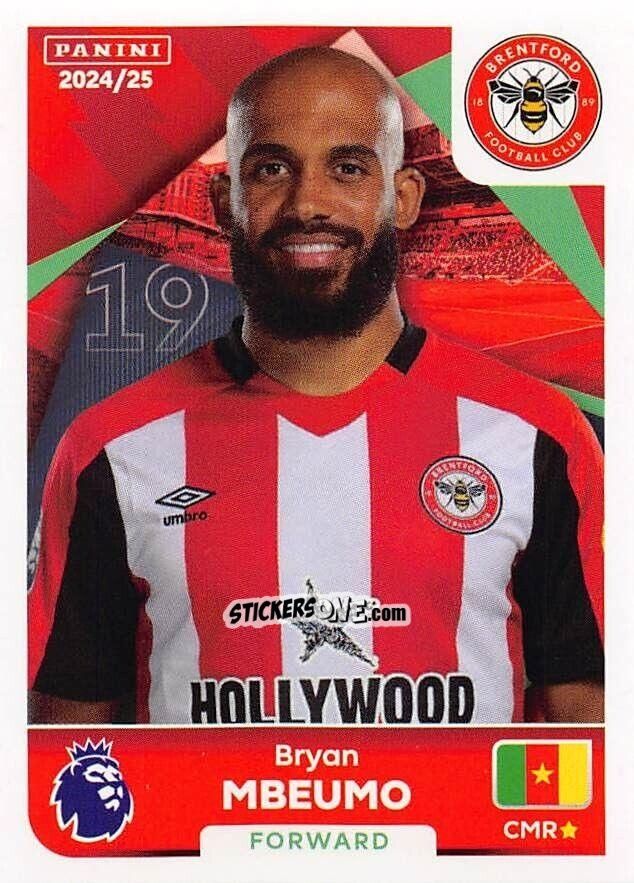 Sticker Bryan Mbeumo - English Premier League 2024-2025
 n. 130 - Panini