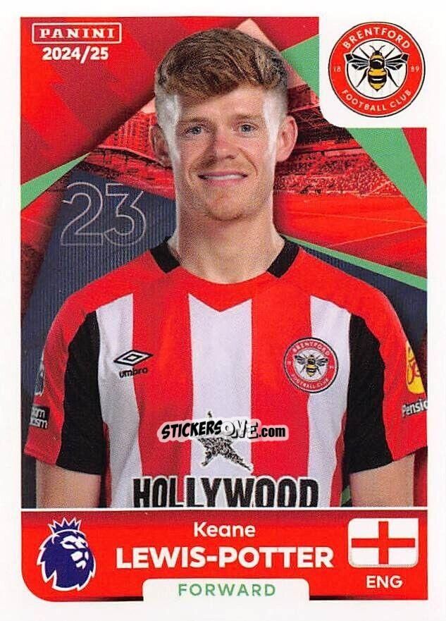 Sticker Keane Lewis-Potter - English Premier League 2024-2025
 n. 131 - Panini