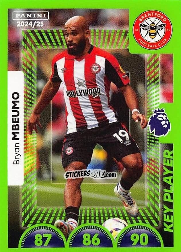 Sticker Bryan Mbeumo (Key Player) - English Premier League 2024-2025
 n. 136 - Panini