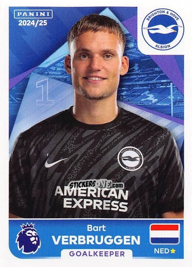 Sticker Bart Verbruggen - English Premier League 2024-2025
 n. 140 - Panini