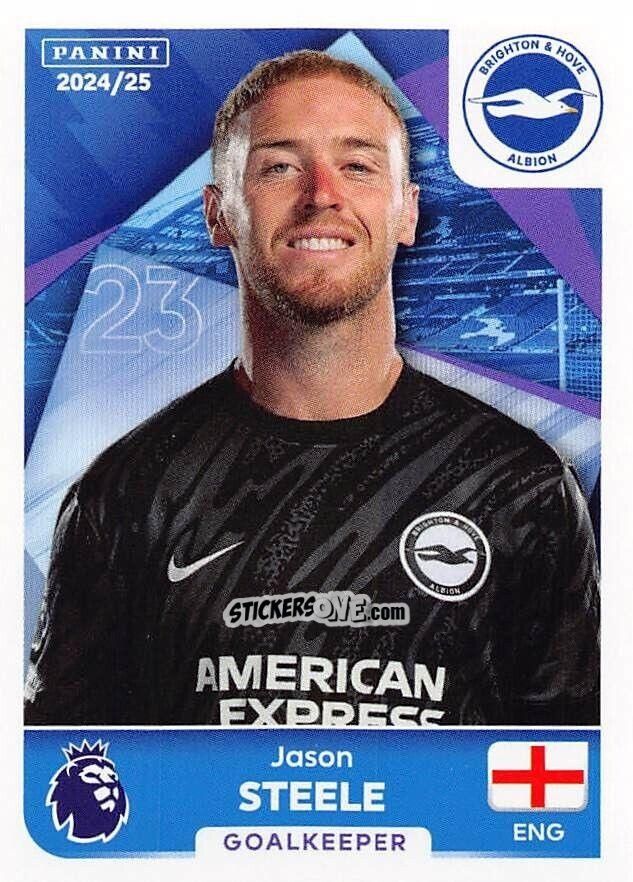 Sticker Jason Steele - English Premier League 2024-2025
 n. 141 - Panini