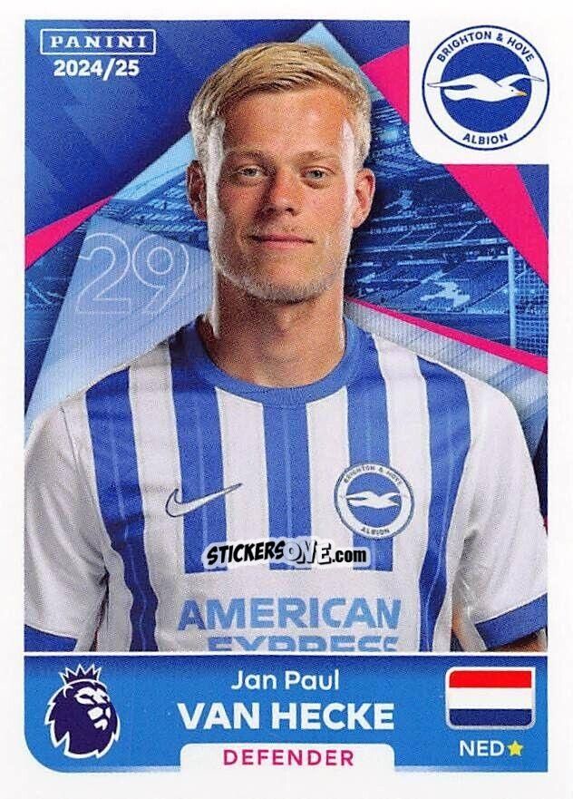 Figurina Jan Paul van Hecke - English Premier League 2024-2025
 n. 147 - Panini