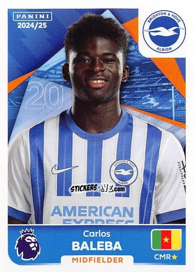 Figurina Carlos Baleba - English Premier League 2024-2025
 n. 151 - Panini