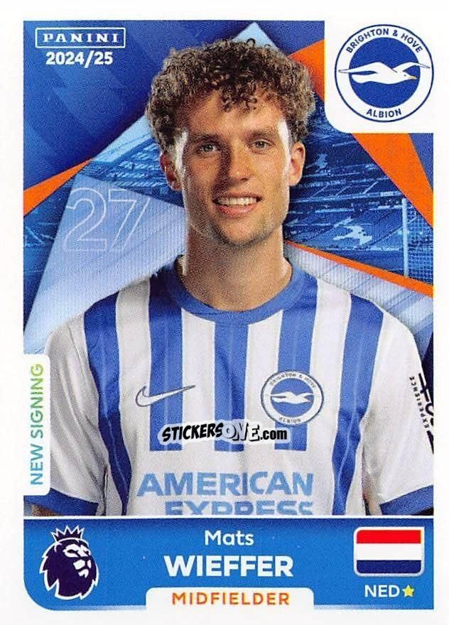Cromo Mats Wieffer - English Premier League 2024-2025
 n. 153 - Panini