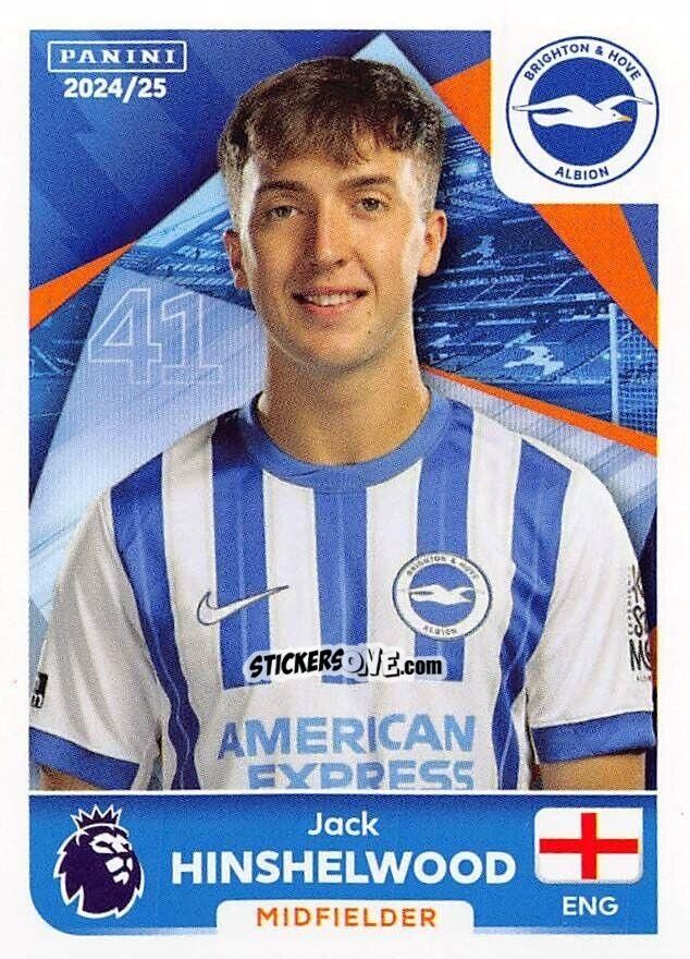 Figurina Jack Hinshelwood - English Premier League 2024-2025
 n. 155 - Panini
