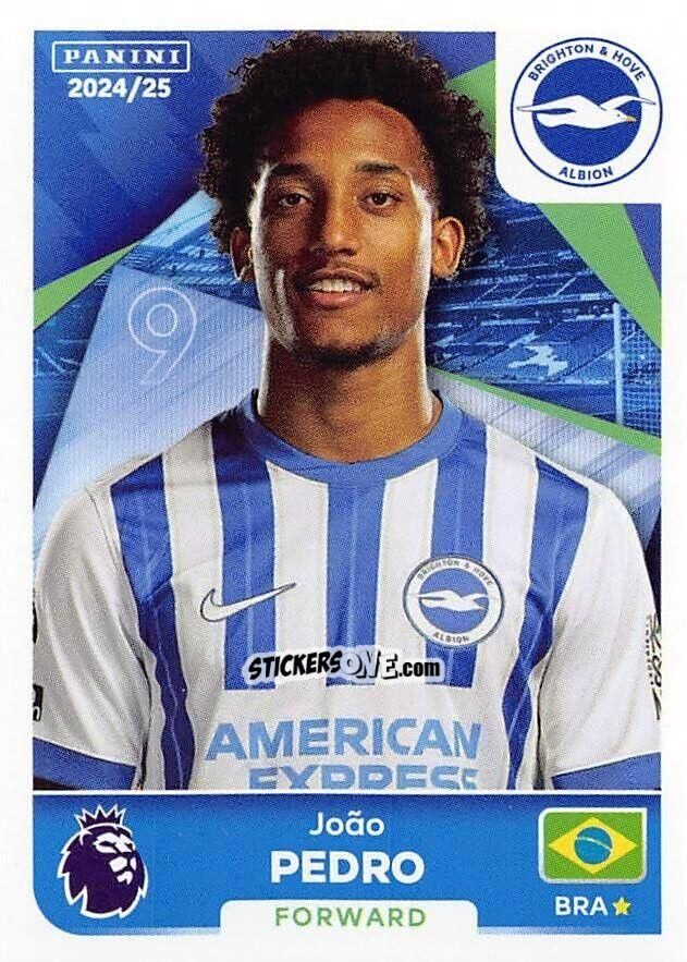 Sticker João Pedro - English Premier League 2024-2025
 n. 156 - Panini