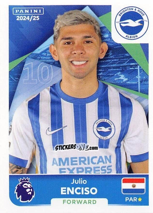 Sticker Julio Enciso - English Premier League 2024-2025
 n. 163 - Panini