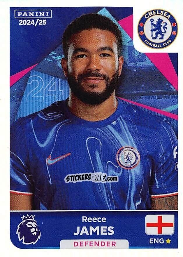 Sticker Reece James (Captain) - English Premier League 2024-2025
 n. 172 - Panini