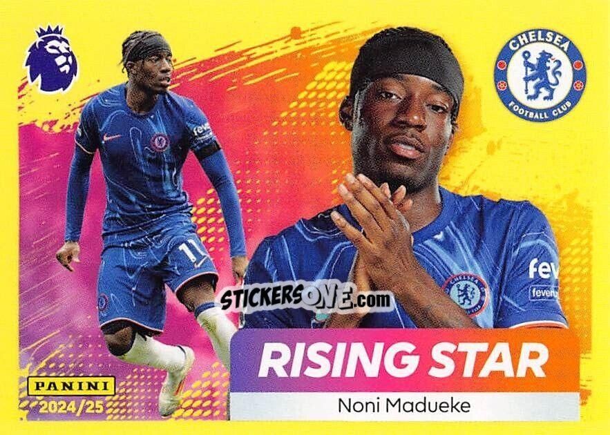 Figurina Noni Madueke (Rising Star) - English Premier League 2024-2025
 n. 190 - Panini