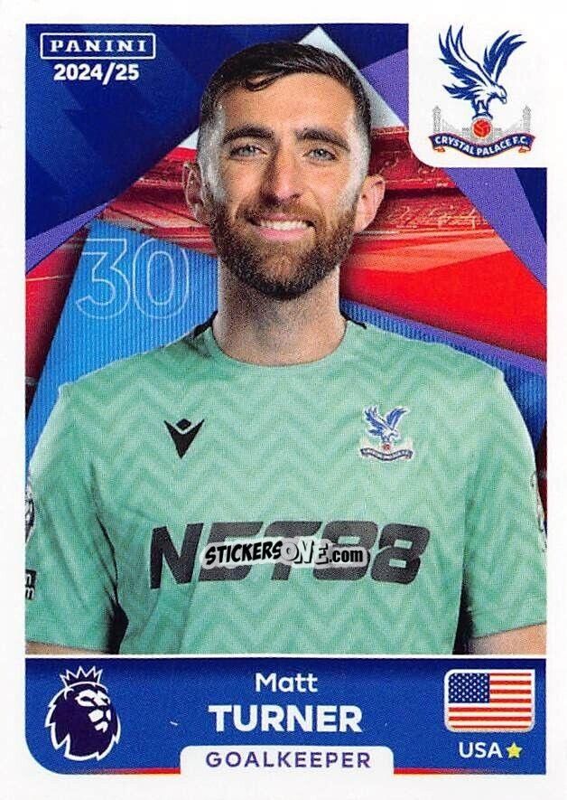 Sticker Matt Turner - English Premier League 2024-2025
 n. 199 - Panini