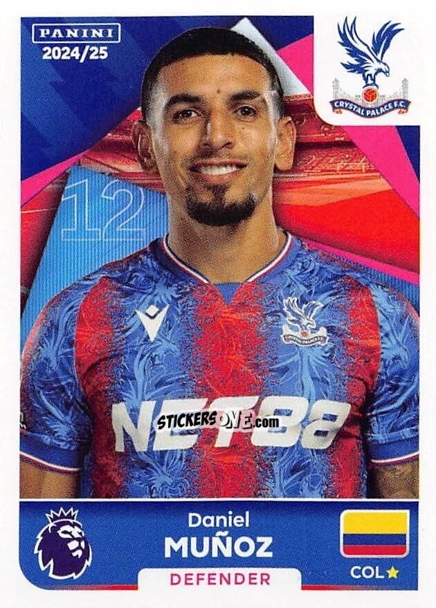 Figurina Daniel Muñoz - English Premier League 2024-2025
 n. 200 - Panini