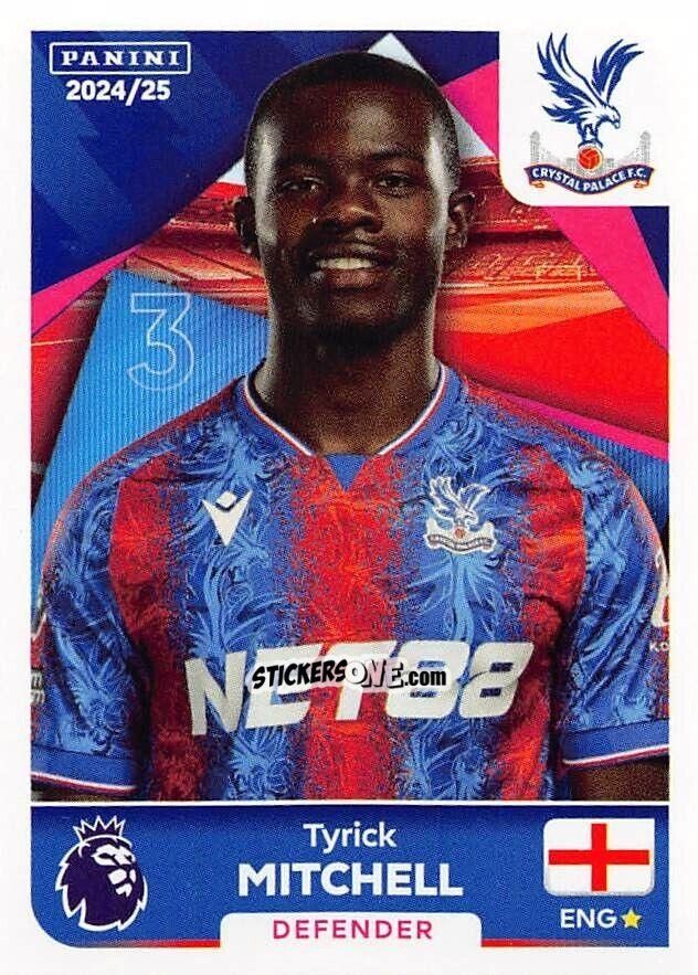 Figurina Tyrick Mitchell - English Premier League 2024-2025
 n. 204 - Panini