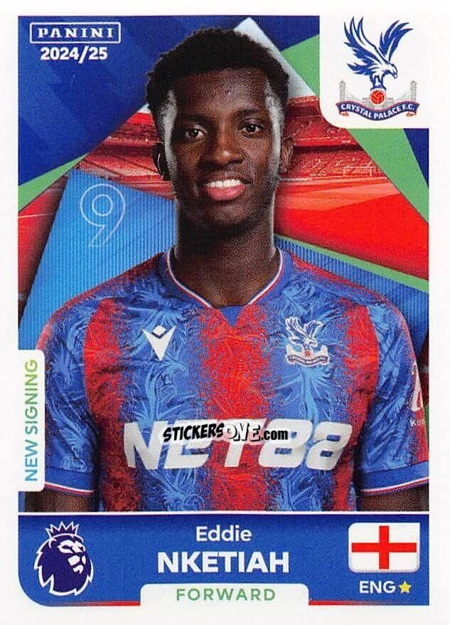 Figurina Eddie Nketiah - English Premier League 2024-2025
 n. 217 - Panini
