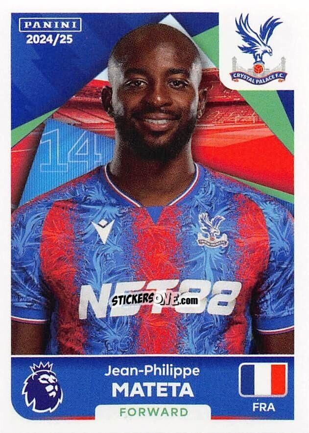 Cromo Jean-Philippe Mateta - English Premier League 2024-2025
 n. 224 - Panini