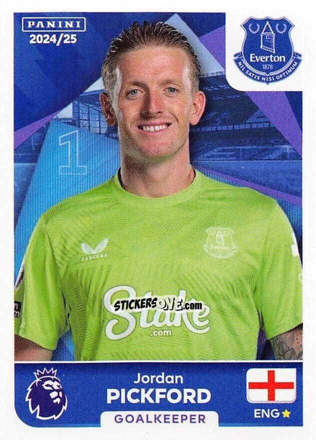 Sticker Jordan Pickford - English Premier League 2024-2025
 n. 227 - Panini
