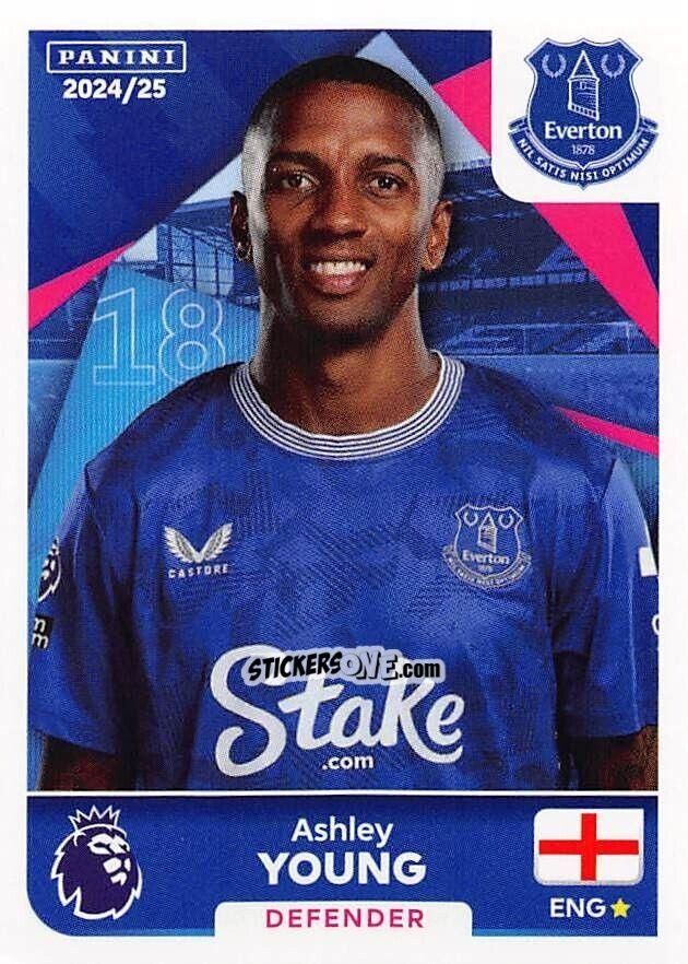 Sticker Ashley Young - English Premier League 2024-2025
 n. 229 - Panini