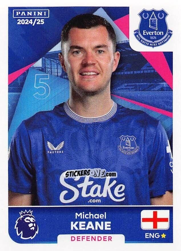 Figurina Michael Keane - English Premier League 2024-2025
 n. 233 - Panini