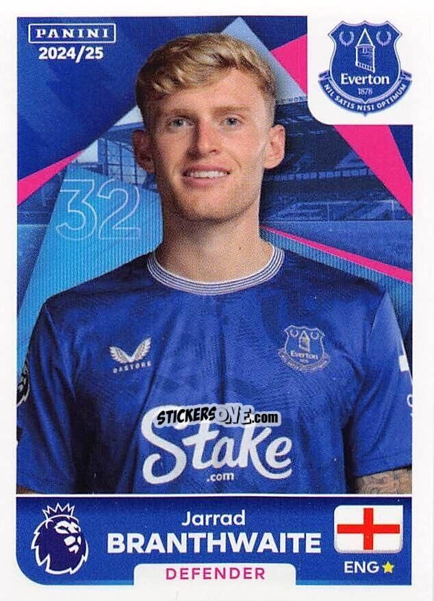 Cromo Jarrad Branthwaite - English Premier League 2024-2025
 n. 237 - Panini