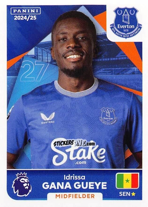 Cromo Idrissa Gana Gueye - English Premier League 2024-2025
 n. 240 - Panini