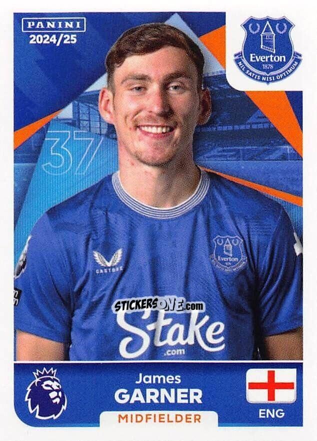 Cromo James Garner - English Premier League 2024-2025
 n. 241 - Panini